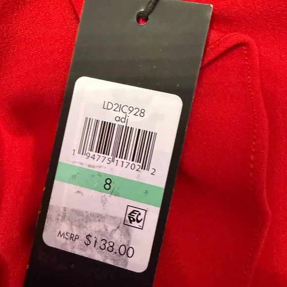 Karl Lagerfeld Paris Ruffled A-Line Dress Size 8 - Picture 8 of 8